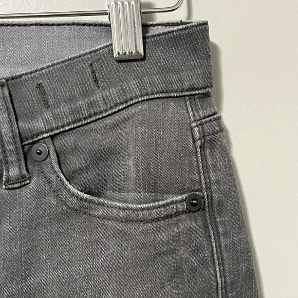 Madewell Skinny Mid Rise  Jeans Grey Faded Wash - Picture 7 of 17
